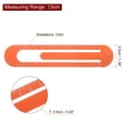 thumbnail image 2 of Straight Ruler 13cm Metric Bookmark Clip Ruler, Orange Red, 2 Pieces, 2 of 6