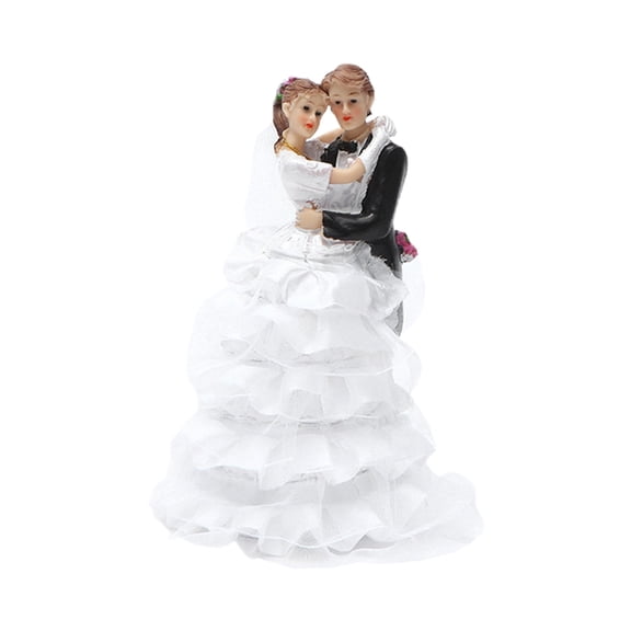 ZPAQI Wedding Couple Doll Figurine Party Wedding Decoration Accessory Gift