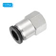 thumbnail image 3 of Unique Bargains 4 Pcs Tube OD 3/8 Pouce à Filetage Femelle NPT 1/8 Pouce pour Connecter les Raccords, 3 of 7