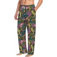 thumbnail image 5 of Cauagu Snake And Flower Mens Pajama Pants Sleep & Lounge Pants,PJ Bottoms with Pockets-Large, 5 of 7