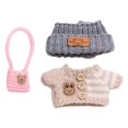 thumbnail image 4 of Suéter en miniatura para muñecas,Conjunto de ropa para muñecas,suéter,ropa,juguete en miniatura,Suéter para muñeca con sombrero,bolso,accesorio de vestir,Mini juguete de moda,suéter en, 4 of 8