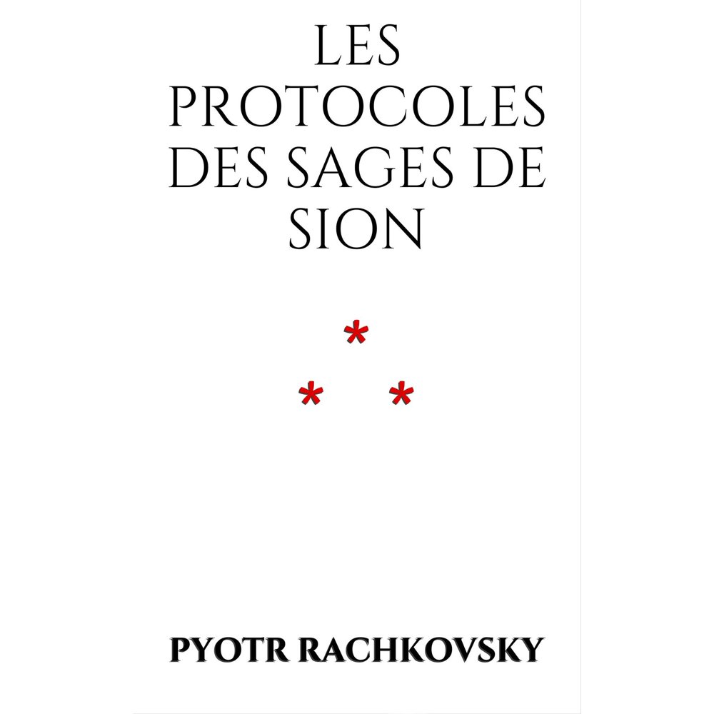 Le Protocole Des Sages De Sion Amazon