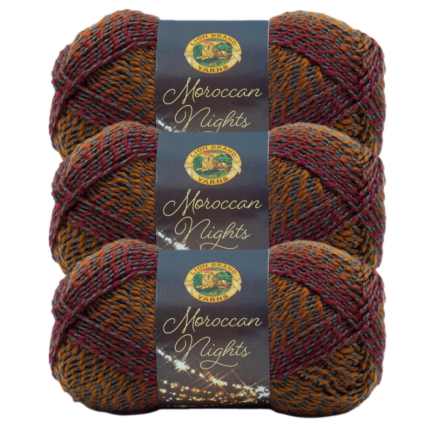 Lion Brand Moroccan Nights Fil (3-Paquet) - Sultan