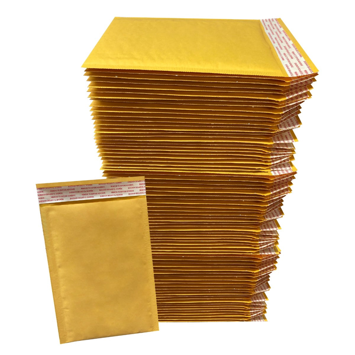 Uboxes Kraft Bubble Mailers, #0 (6 x 10 in), Self-Sealing, 75-Count