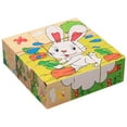 2024 9 Big Pieces Puzzle Toys Puzzle Block Educational Wooden Early