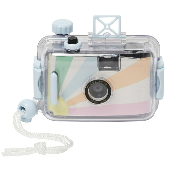 Sunnylife: Underwater Camera - Pastel Gelato - Pool Side Retro Film Camera, Detachable Waterproof Casing, Wrist Strap, Focus Free, Water & Beach