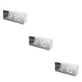thumbnail image 4 of QualitChoice Digital Alarm Angle Adjustable 7.48-inch LED Acrylic Screen Cable Power Radio Projector Clock Indoor Clocks White Light 3Set, 4 of 6