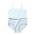 thumbnail image 1 of Girls Two Piece Swimsuits Bikini Set Spaghetti Straps Color Block Teen Girl Swimwear 7-14 Years, 1 of 4