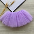 thumbnail image 5 of KHONTS Girls 4 Layer Short Ballet Tulle Tutu Skirt Dance Layer Skirt Party Dress Up,Size 3-11 Years Purple 120, 5 of 5