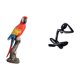 thumbnail image 5 of Escultura de figura de loro, estatua de animal, adorno de escritorio, material de resina, ligero, adecuado para oficina, hogar, jardín, decoración, re, 5 of 8