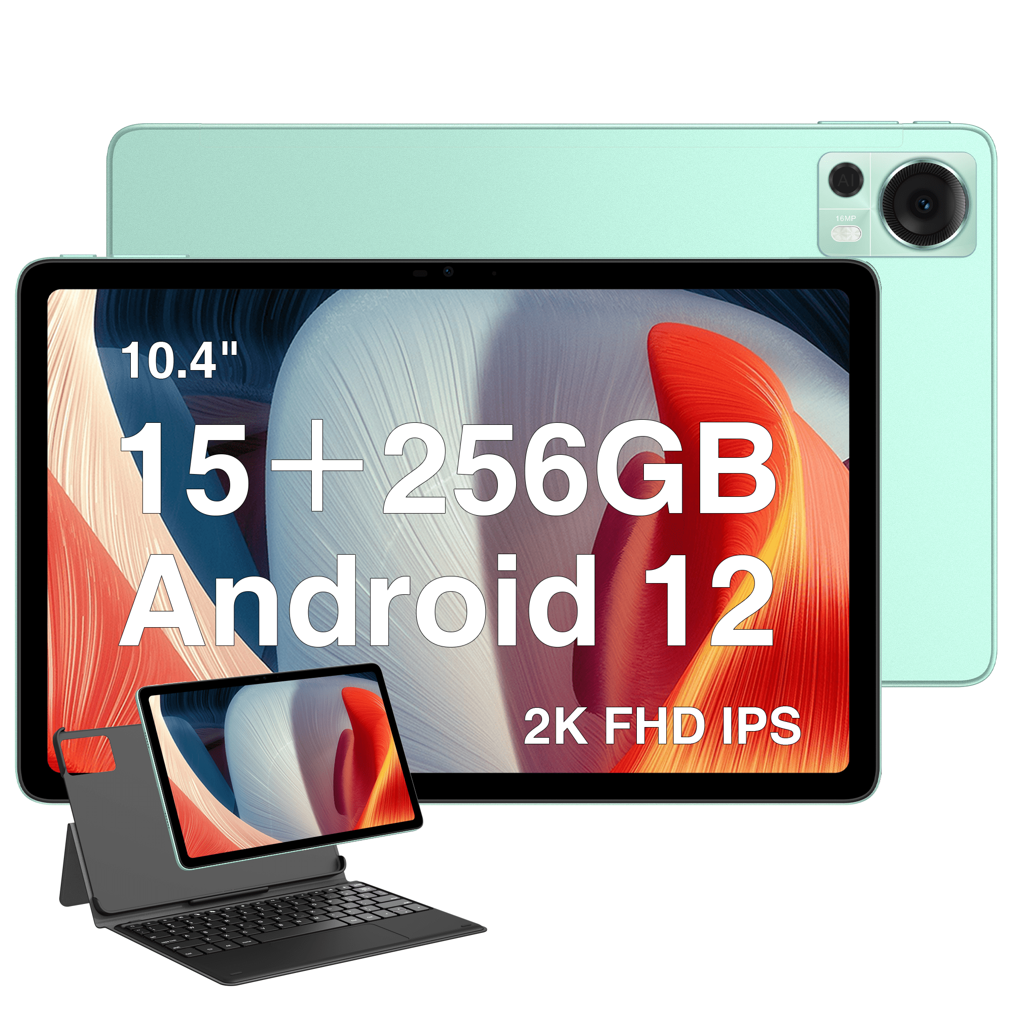 DOOGEE T20 Tablet 10.4 inch, 15GB (8+7GB) RAM+256GB ROM/1TB, 2000×1200 FHD+ 2K Display, Octa-Core, 8300mAh, Android 12 4G LTE Dual SIM Tablets, TÜV Certified, Widevine L1, 16MP+8MP, WiFi,Type C
