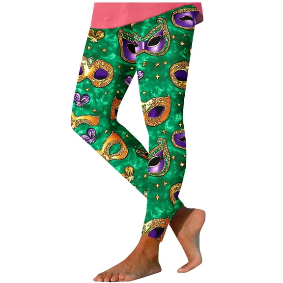CHUMUD Womens High Waist Yoga Pants Tummy Control Workout Running Leggings Leisurely Pants Carnival