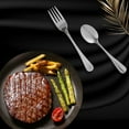 thumbnail image 2 of Gold Dinnerware Cutlery Set Kitchen Soup Spoon Flatware Stainless Steel Tableware, 2 of 8