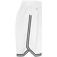 thumbnail image 2 of Holloway Sportswear L Retro Basketball Shorts White/Black 224077, 2 of 5