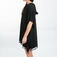 thumbnail image 4 of Elsie & Zoey Naomi One Size Hooded Poncho Swimsuit Cover Up for Women, 4 of 6