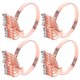 thumbnail image 5 of GOOHOCHY 4 hebillas para servilletas, decorativas, de metal, para hotel, de aleación., 5 of 8