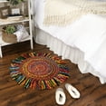 thumbnail image 2 of DII Chindi Home Collection Flat Weave Multicolor Swirls Area Rug, 30" x 30", 2 of 3