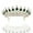 Gold(Emerald), variant on Bridal Crystal Tiara Princess Crown Chromatic Rhinestone Wedding Headpiece Prom Party Bridesmaid Hair Accessories for Women and Girls