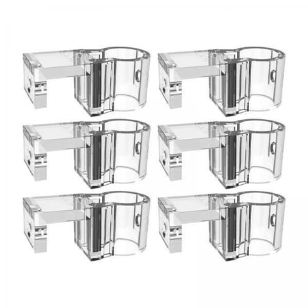 EHJRE 2x 6 X Plant Holders for Aquariums Transparent Planter for Aquariums for Hanging for Aquariums Flower Pots for Decorations
