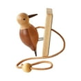 thumbnail image 3 of Woodpeckered Doorbell Wooden Door Bell Entering Chime Ornament Woodpeckered Door Knocker Door Chime for Gate Early Education Home, 3 of 5