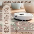 thumbnail image 6 of Design&I 5'x7' Washable Area Rug Snag-Free, Skid-Resistant Pink Faded Beige Interlocking Motifs Symmetrical Cream Sage Shack for Dining Room, Under Table, Home Office, 6 of 7