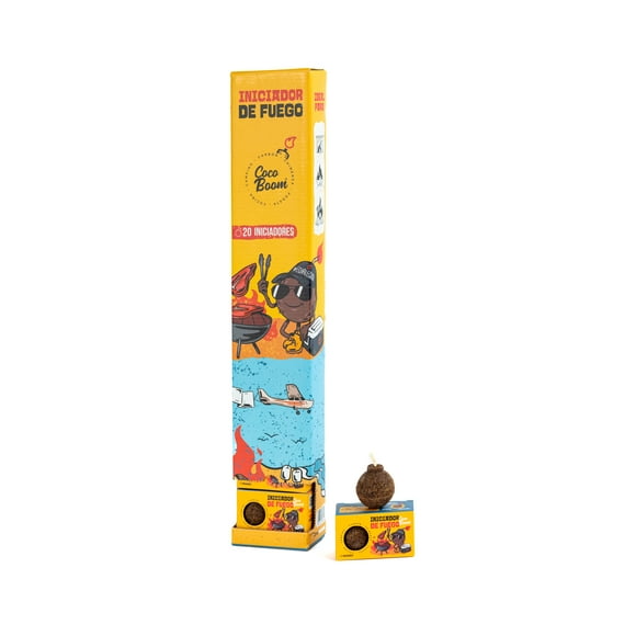 Iniciador De Fuego Carbon Chimenea Leña Cocoboom Despachador 10-2 Pack