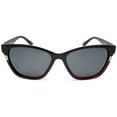 thumbnail image 2 of Women's Classic Polarized Horn Rimmed Sunglasses - "True Love" - Red, 2 of 6