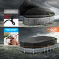 thumbnail image 6 of RIVERGRIT Oval Pool Cover for Above Ground Swimming Pool, 12 x 20FT 420D Oxford Pool Covers W/ Winch & Cable UV Resistant, Waterproof Dustproof Solar Oval Pool Covers for Oval Rectangular Frame Pools, 6 of 12