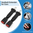 thumbnail image 2 of MORSUMA Car Seat Belt Extender, 9.61-inch Buckle Extension for 0.83-inch Tongue Width, Black, 2-Pack, 2 of 8