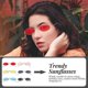 thumbnail image 5 of Party Sunglasses 6 Pairs Gold Frame Gray Lens Eyewear For Beach Holiday Fashion Accessory, 5 of 5
