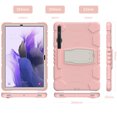 thumbnail image 3 of Dteck Samsung Tab S7 FE / S7 Plus Case with S Pen Holder [SM-T730/T736B/T970/T975/T976/T978], Heavy Rugged Shockproof Kickstand Protective Cover, Pink, 3 of 7