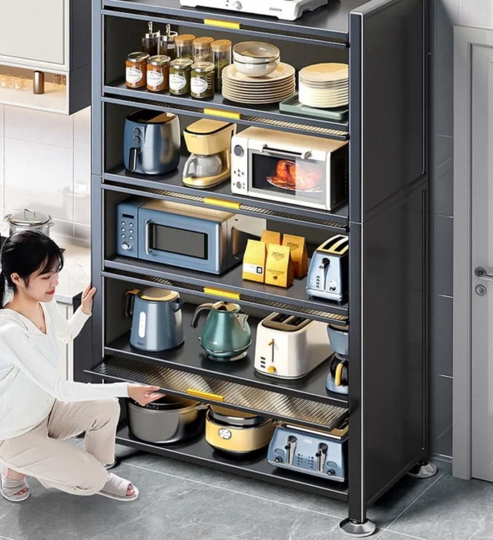 Joybos 6 Tier Large Metal Pantry Storage Cabinet Organizer
