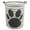 Dog Footprint, variant on Foldable Round Large Storage Baskets, 19.7" Waterproof Cotton Linen Laundry Hamper Clothes Basket with Handles for Kids Baby Toy &Clothing Collection (Round - Dog Footprint)