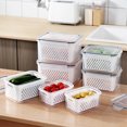 thumbnail image 3 of Caja de almacenamiento de grado alimenticio Caja de conservación de alimentos frescos Fiambrera de plástico para microondas Caja sellada Fiambrera portátil con partición Almacenamiento de frutas, 3 of 5