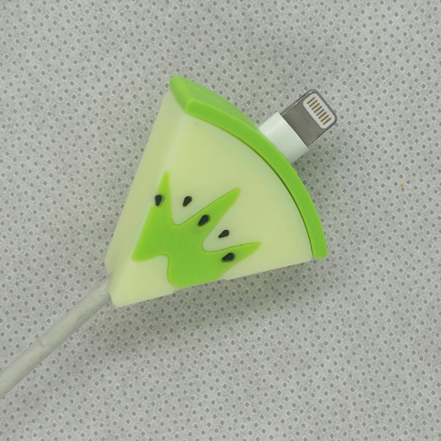 Funda protectora para cable de datos, protector de cable con forma de animal mordido y dibujos animados