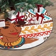 thumbnail image 3 of FMSHPON American Woman Xmas Christmas Tree Skirt Stand Mat for Holiday Party Decoration Indoor Outdoor 36 inches, 3 of 3
