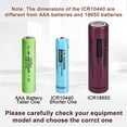 thumbnail image 3 of AAA ICR 10440 Rechargeable Li-ion Battery, Triple A 3.7V 350mah Cell for Flashlights 4pcs, 3 of 4