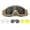 Khaki, variant on Airsoft Goggles Desert Locust Goggles Anti Fog Safety Glasses Impact Resistant Tactical Eyewear with 3 Interchangeable Lenses for Outdoor Cycling