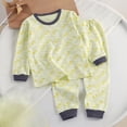 thumbnail image 2 of bwdbhd Little Boys Girls Outfits 2 Piece Train Toddler Loungewear Fall Winter Clothes Set Long Sleeve Top and Pants Jammies, 2 of 4