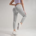 thumbnail image 4 of Celsior Compression Leggings 3D Butt Lift Booty Workout Tights 3D Anti Cellulite Leggings for Women Booty Butt Lifting Leggings Anti Cellulite Leggings Workout Yoga No Curling Lift Pants Light Ashy L, 4 of 9
