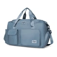 thumbnail image 2 of Spencer Gym Duffle Bag Backpack Waterproof Sports Duffel Bags Travel Weekender Bag for Men Women Overnight Bag with Shoes Compartment, Blue, 2 of 11