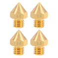 thumbnail image 1 of Uxcell M6 x0.02'' 3D Printer Nozzle Head Thread Replacement Brass 4pcs, 1 of 3