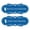 Blue, variant on Designer Bucks and Does Novelty Restroom Signs, Set of 2 (Red) - Small