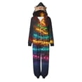 thumbnail image 2 of Penkiiy Matching Christmas Onesie Pajamas for Family, Hooded One Piece Vacation PJs, Cute Printed Holiday Loungewear M Multicolor, 2 of 4