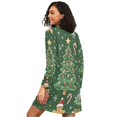thumbnail image 2 of FORMRS Womens Long Sleeve Nightgowns Crew Neck Sleep Shirt Soft Pajamas Sizes S-3XL, Christmas Tree, 2 of 8