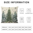 thumbnail image 5 of Nawypu  Christmas Trees Snowflake Throw Pillow Cover, Winter Holiday Cushion Case Decoration for Sofa Couch, 5 of 5