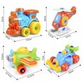 thumbnail image 2 of Kids Take Apart Toys of Car Train Plane,Build Your Own Assembly Vehicle with Screwdriver,Building Blocks Model Educational Toy, 2 of 2