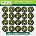 thumbnail image 3 of Freshware Meal Prep Containers [30 Pack] Bowls with Lids, Food Storage Bento Box | BPA Free | Stackable | Lunch Boxes, Microwave/Dishwasher/Freezer Safe, Portion Control, 21 day fix (28 oz), 3 of 9