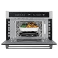 thumbnail image 4 of KoolMore KM-CWO30-SS Microondas empotrado con horno de convección y freidora de aire, 1000 W de potencia con 10 niveles, capacidad certificada por UL en acero inoxidable, 30 pulgadas/1,6 pies cúbicos, 4 of 5