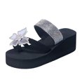 thumbnail image 2 of Sandalias de tacón con punta abierta para mujer, zapatos con lazo y punta abierta, sandalias cómodas, informales, cómodas, para la playa Wmkox8yii ytu6519, 2 of 9